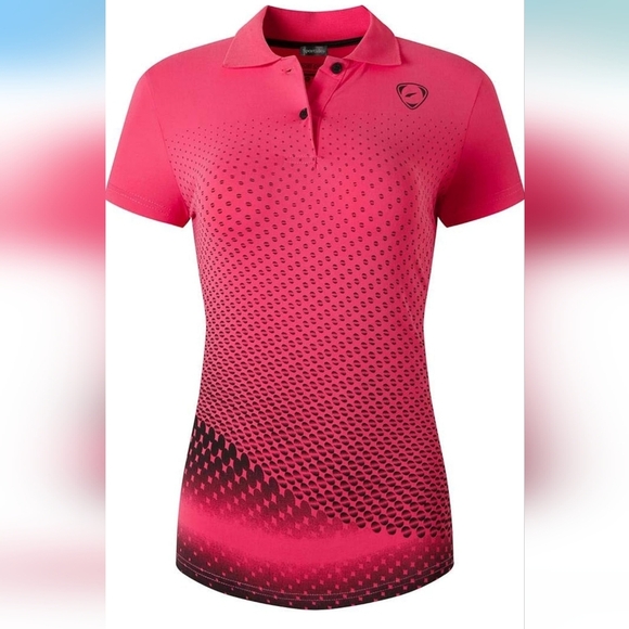 sport-dri Tops - NWT Womans Sport-Dri Short Sleeve Dri Fit Cooling Golf Polo Shirt Sz.XL